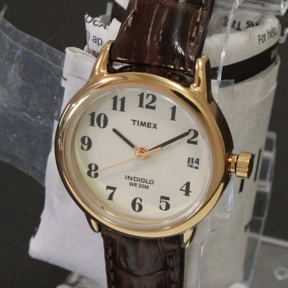 Easy Reader Retro Design Ladies Quartz Watch With Indiglo By Timex 25mm - Picture 1 of 12